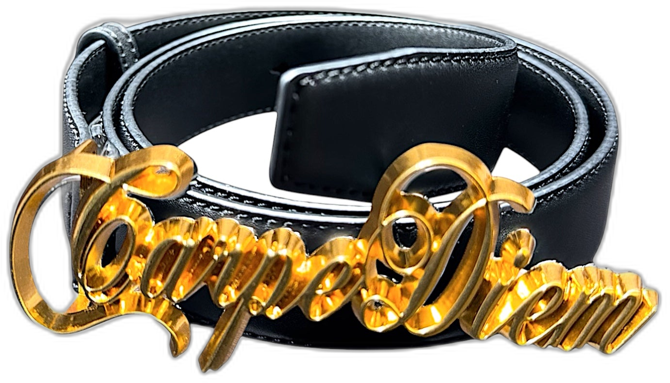 SCRIPT BELT' (GOLD)